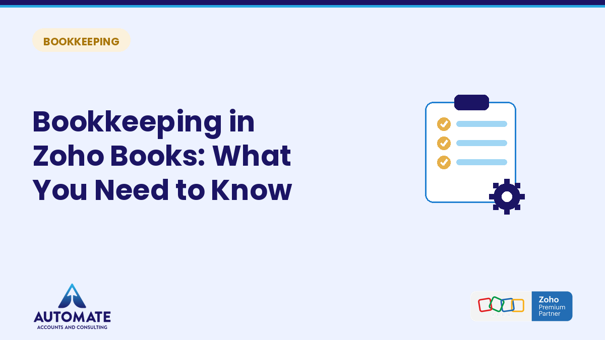 Bookkeeping in Zoho Books: what you need to know