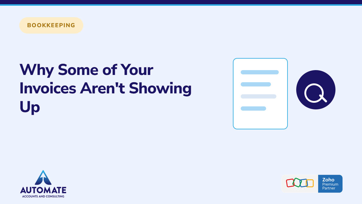 Why some of your invoices aren't showing up in Zoho Books reports